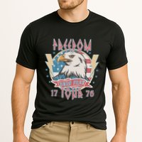 Freedom Born To Be Free 4th Of July 1776 Eagle Usa Flag Cooling Performance Crew T-Shirt