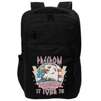Freedom Born To Be Free 4th Of July 1776 Eagle Usa Flag Impact Tech Backpack