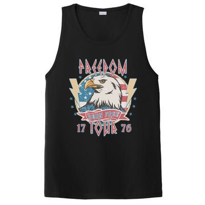 Freedom Born To Be Free 4th Of July 1776 Eagle Usa Flag PosiCharge Competitor Tank