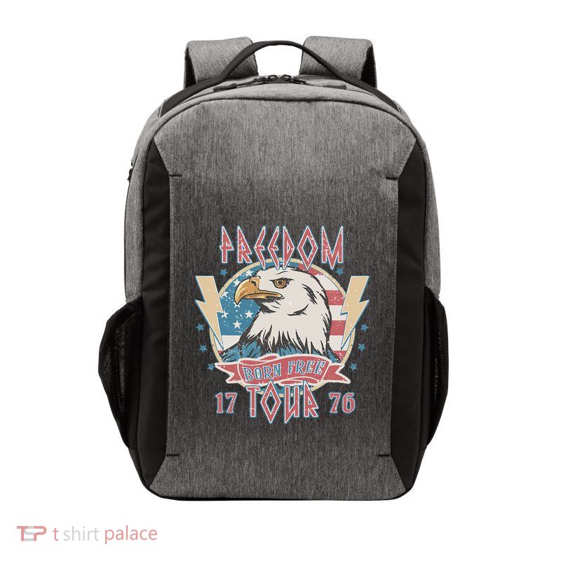 Freedom Born To Be Free 4th Of July 1776 Eagle Usa Flag Vector Backpack
