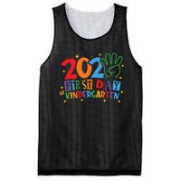 Funny Back To School Happy First Day Of Kindergarten 2024 Mesh Reversible Basketball Jersey Tank