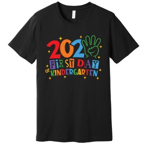 Funny Back To School Happy First Day Of Kindergarten 2024 Premium T-Shirt