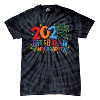 Funny Back To School Happy First Day Of Kindergarten 2024 Tie-Dye T-Shirt