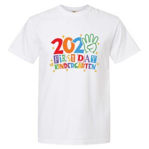 Funny Back To School Happy First Day Of Kindergarten 2024 Garment-Dyed Heavyweight T-Shirt