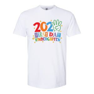 Funny Back To School Happy First Day Of Kindergarten 2024 Softstyle CVC T-Shirt