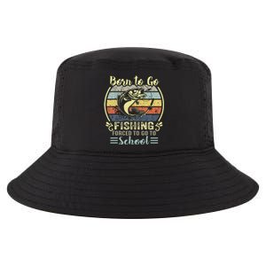 Funny Born To Go Fishing Bass Fish Fisherman Cool Comfort Performance Bucket Hat