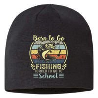 Funny Born To Go Fishing Bass Fish Fisherman Sustainable Beanie