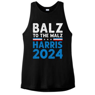 Funny Balz To The Walz Kamala Harris Tim Walz Ticket 2024 Ladies PosiCharge Tri-Blend Wicking Tank