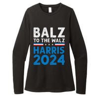 Funny Balz To The Walz Kamala Harris Tim Walz Ticket 2024 Womens CVC Long Sleeve Shirt