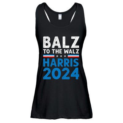 Funny Balz To The Walz Kamala Harris Tim Walz Ticket 2024 Ladies Essential Flowy Tank