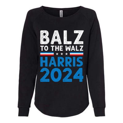 Funny Balz To The Walz Kamala Harris Tim Walz Ticket 2024 Womens California Wash Sweatshirt