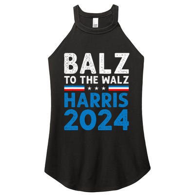 Funny Balz To The Walz Kamala Harris Tim Walz Ticket 2024 Women's Perfect Tri Rocker Tank