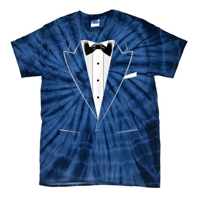 Funny Black Tuxedo And White Tie-Dye T-Shirt