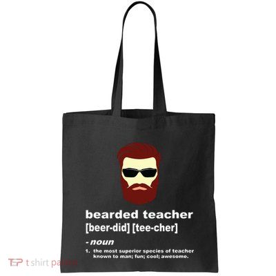 Funny Beard Teacher Teacher Appreciation Gift For Bag