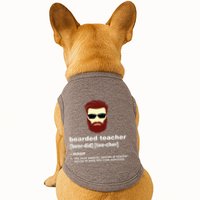Funny Beard Teacher Teacher Appreciation Gift For Doggie Tank