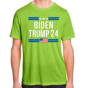 Funny Biden Trump Ticket 2024 President Biden And Vice President Trump Adult ChromaSoft Performance T-Shirt