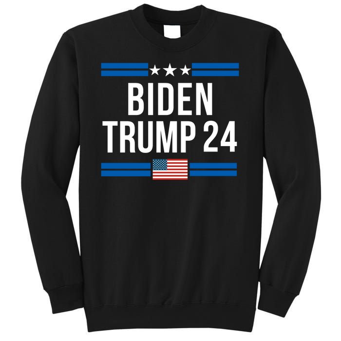 Funny Biden Trump Ticket 2024 President Biden And Vice President Trump Sweatshirt