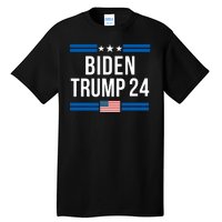 Funny Biden Trump Ticket 2024 President Biden And Vice President Trump Tall T-Shirt