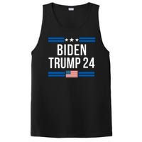 Funny Biden Trump Ticket 2024 President Biden And Vice President Trump PosiCharge Competitor Tank