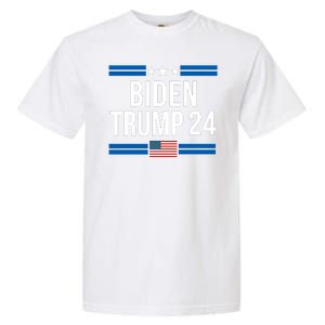 Funny Biden Trump Ticket 2024 President Biden And Vice President Trump Garment-Dyed Heavyweight T-Shirt