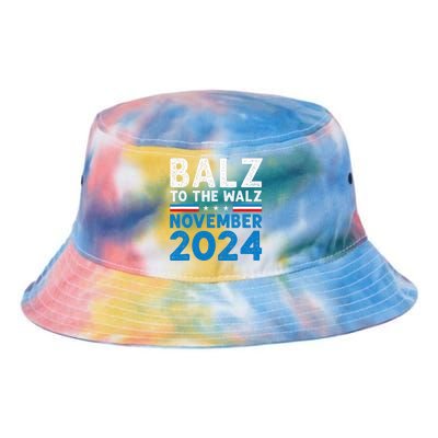 Funny Balz To The Walz Kamala Harris Tim Walz 2024 Tie Dye Newport Bucket Hat