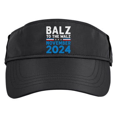 Funny Balz To The Walz Kamala Harris Tim Walz 2024 Adult Drive Performance Visor