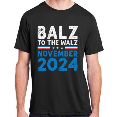 Funny Balz To The Walz Kamala Harris Tim Walz 2024 Adult ChromaSoft Performance T-Shirt