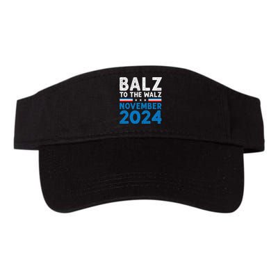 Funny Balz To The Walz Kamala Harris Tim Walz 2024 Valucap Bio-Washed Visor