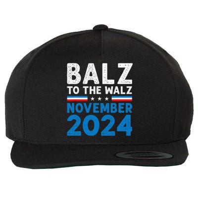 Funny Balz To The Walz Kamala Harris Tim Walz 2024 Wool Snapback Cap