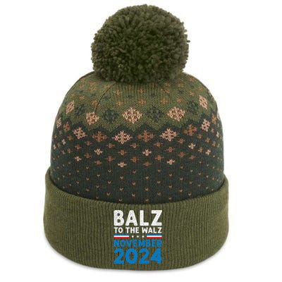 Funny Balz To The Walz Kamala Harris Tim Walz 2024 The Baniff Cuffed Pom Beanie