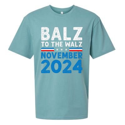 Funny Balz To The Walz Kamala Harris Tim Walz 2024 Sueded Cloud Jersey T-Shirt