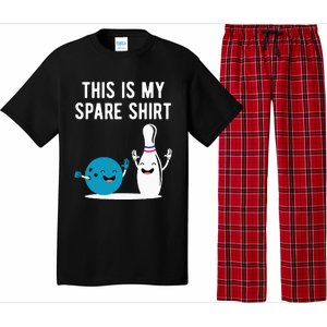 Funny Bowling This Is My Spare Bowler Bowl Sport Gift Pajama Set