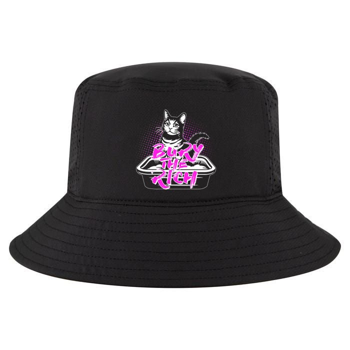Funny Bury The Rich Cat Litter Box Cool Comfort Performance Bucket Hat