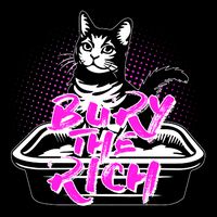 Funny Bury The Rich Cat Litter Box USA-Made Doggie Bandana