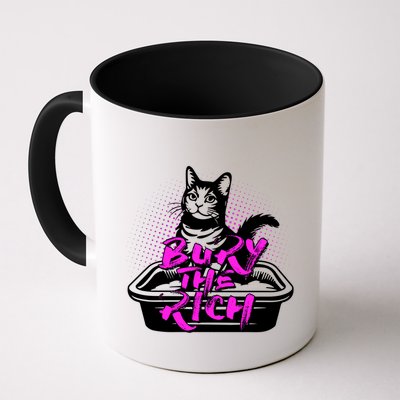 Funny Bury The Rich Cat Litter Box Mug
