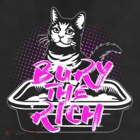 Funny Bury The Rich Cat Litter Box Trucker Hat