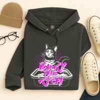 Funny Bury The Rich Cat Litter Box Hoodie