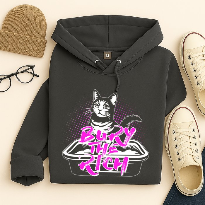 Funny Bury The Rich Cat Litter Box Hoodie