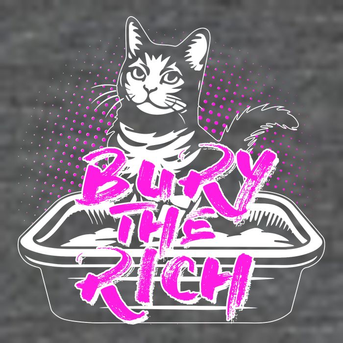 Funny Bury The Rich Cat Litter Box Hoodie