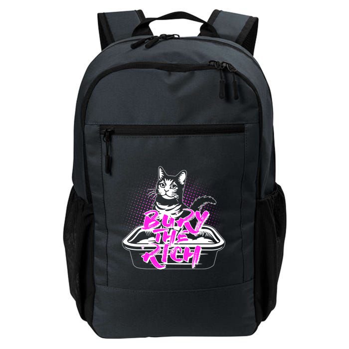 Funny Bury The Rich Cat Litter Box Backpack
