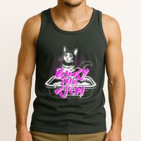 Funny Bury The Rich Cat Litter Box Tank Top