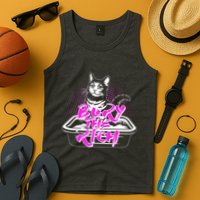 Funny Bury The Rich Cat Litter Box Tank Top