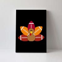 Funny Baby Turkey And Football Balls Sport Lovers Canvas