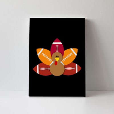 Funny Baby Turkey And Football Balls Sport Lovers Canvas