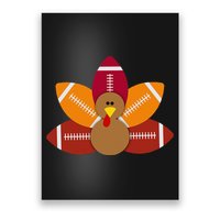 Funny Baby Turkey And Football Balls Sport Lovers Poster