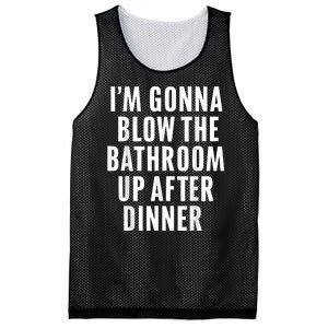 Funny Blow The Bathroom Adult Humor Inappropriate Offensive Mesh Reversible Basketball Jersey Tank