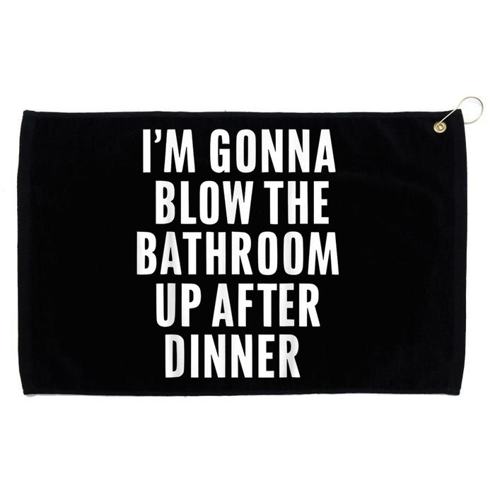 Funny Blow The Bathroom Adult Humor Inappropriate Offensive Grommeted Golf Towel