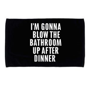 Funny Blow The Bathroom Adult Humor Inappropriate Offensive Microfiber Hand Towel