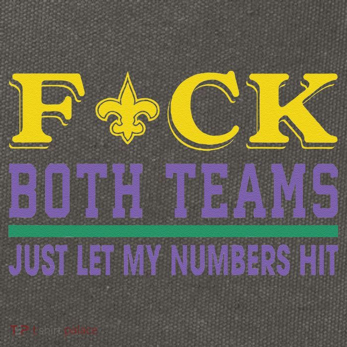 Fuck Both Teams Just Let My Numbers Hit Gift Cotton Canvas Backpack