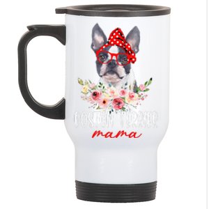 Funny Boston Terrier Mom Dog Lovers Mothers Day Gifts Stainless Steel Travel Mug